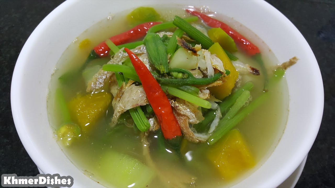Dry Fish Soup Recipe | How to make Samlor Praheu