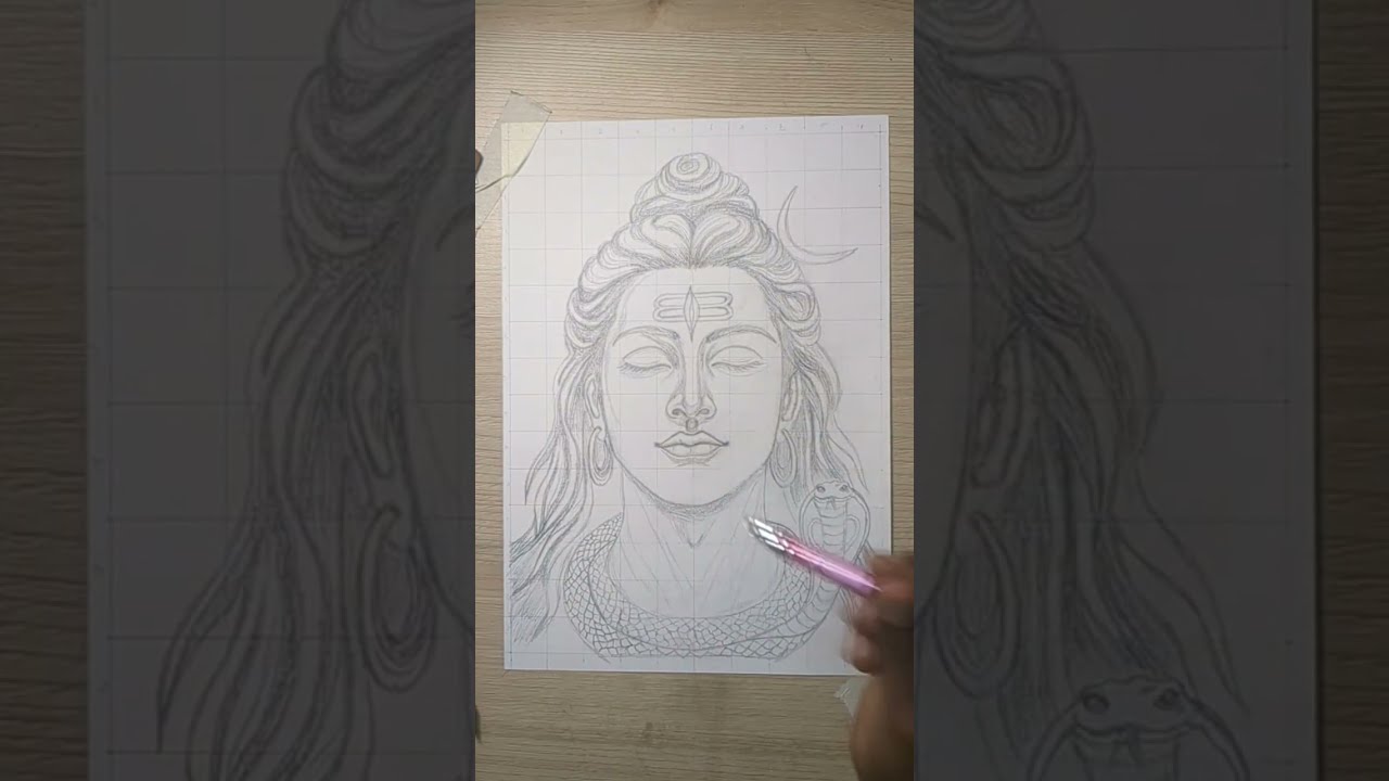 Mahadev live drawing part 4