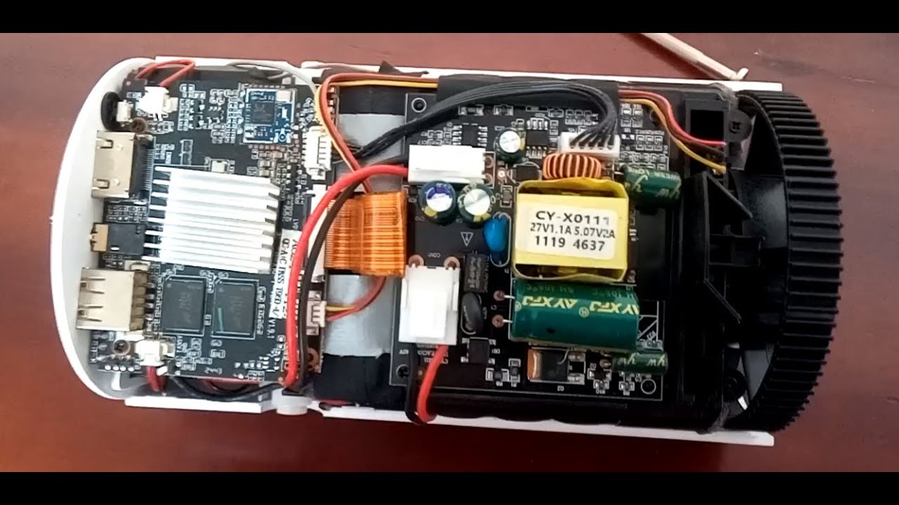 Projetor HY300 A - Apresentação e analise de componentes internos