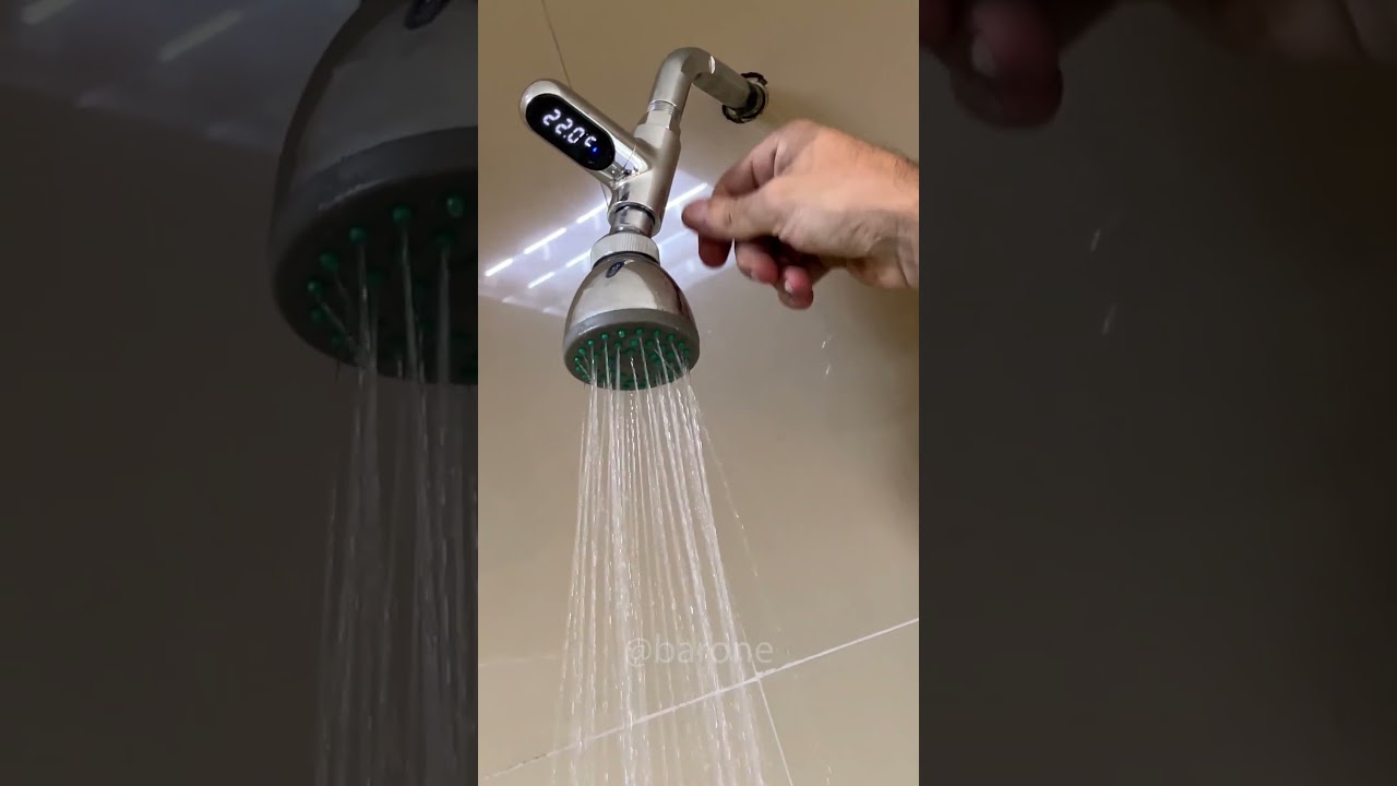 This device heat up the shower water without using gas or electricity