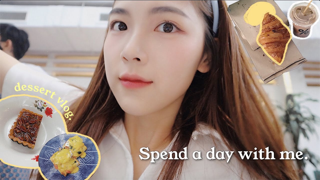 vlog | Spend a day with me 🥑🥓🍣☕️ arabica coffee, doudoubake, lisette bakery 🌸