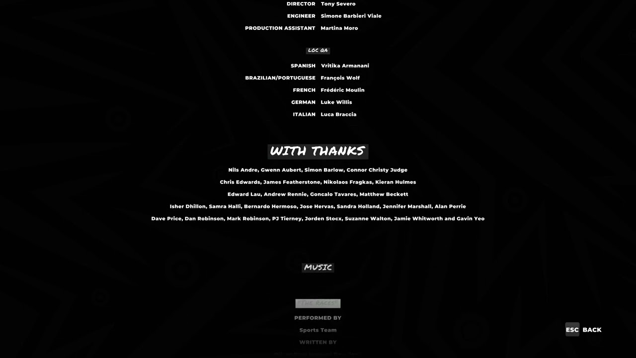4K | Dirt 5 | Credits