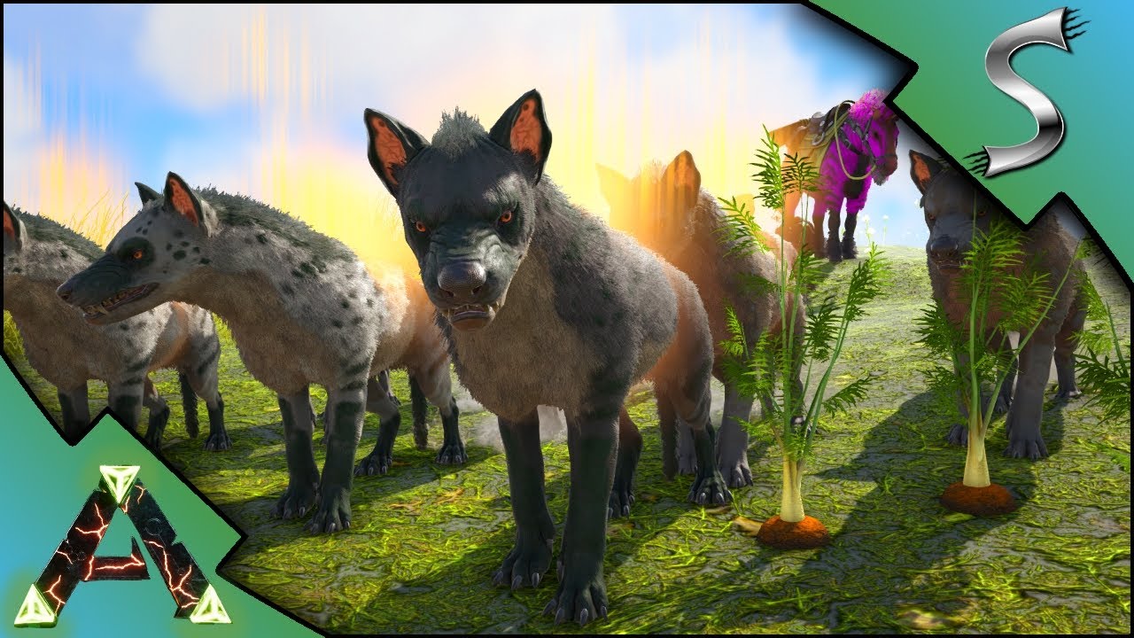 HYAENODON TAMING! BREEDING UP A LITTLE WAR PACK! - Ark: RAGNAROK [DLC Gameplay E10]