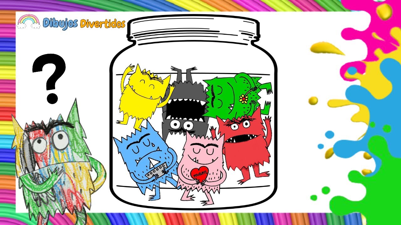 MONSTRUO DE LOS COLORES / Dibujos Divertidos / Dibujos Para Niños