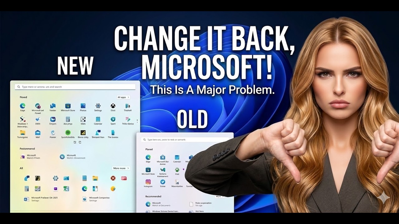 Удаление меню «Пуск» Windows 11 25H2 и восстановление классического меню 24H2