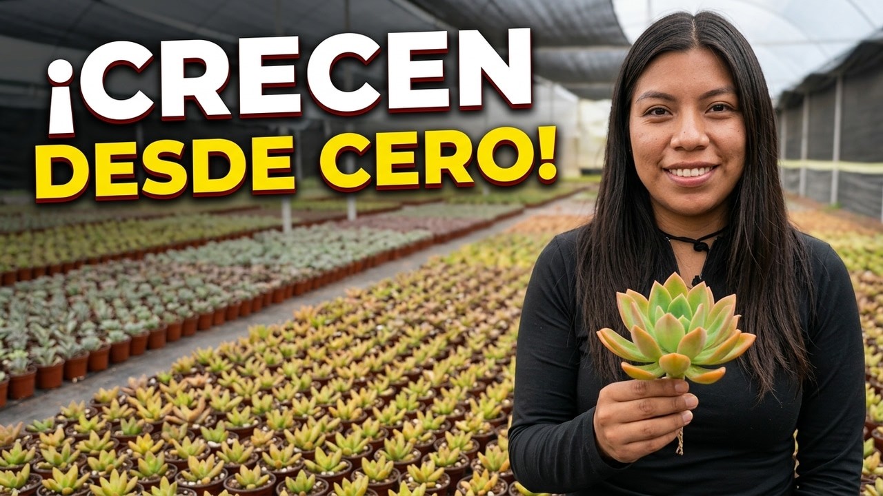 Así crecen las suculentas desde cero en Vivero Barrera