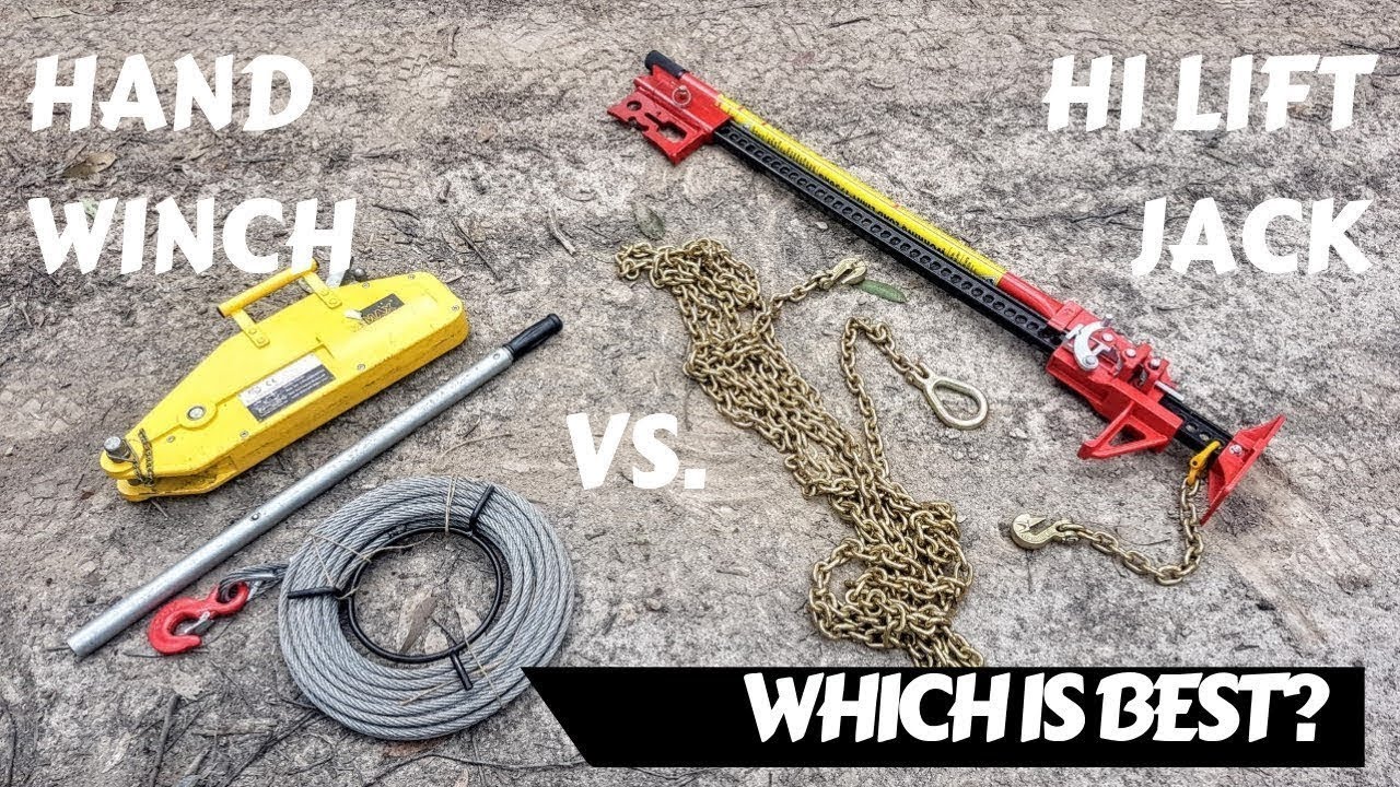 Hand Winching 4x4 - Hand Winch vs Hi Lift Jack - Which Is Best? - ESSENTIAL SELF RECOVERY TECHNIQUES