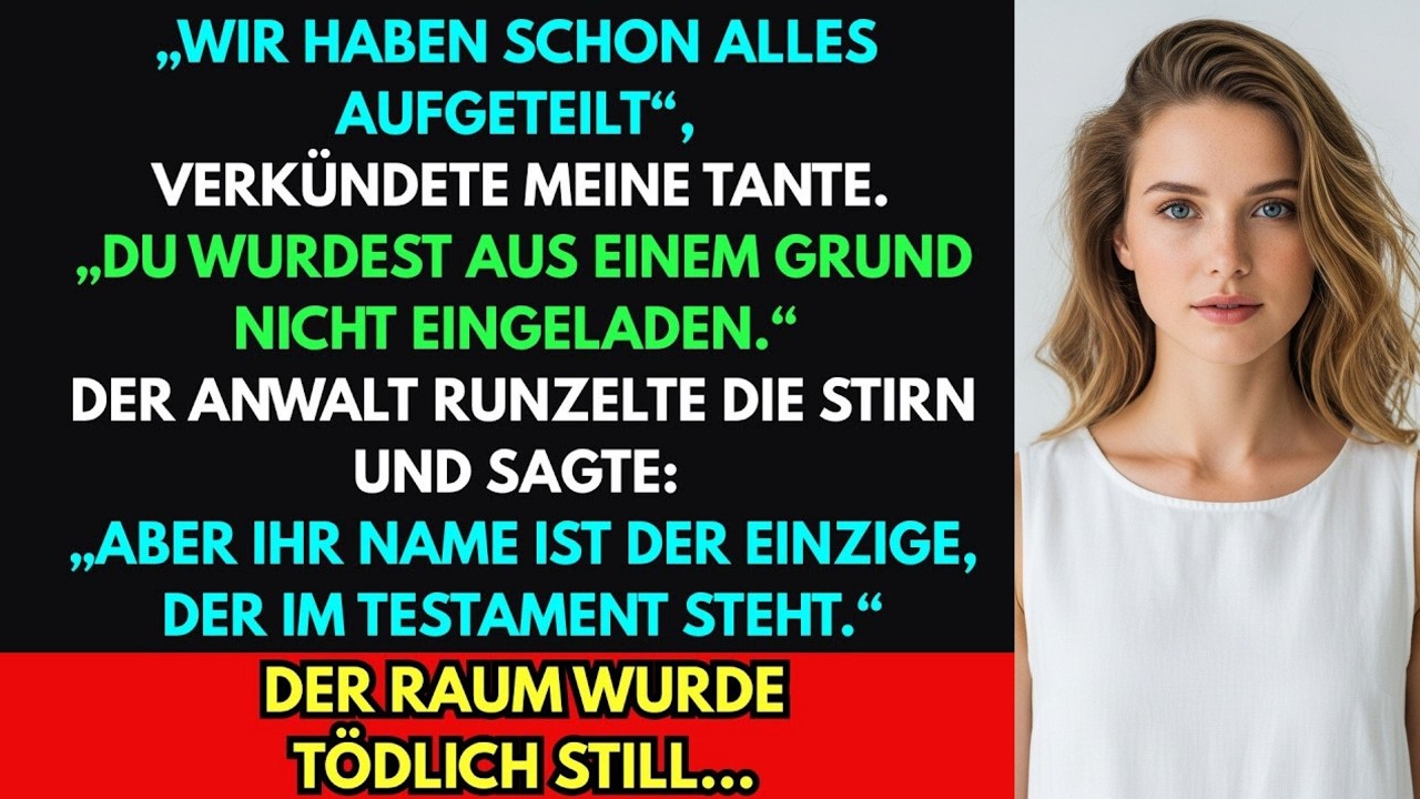 Meine Familie nannte mich undankbar & schloss mich von Omas Testamentverlesung aus–doch der Anwalt…