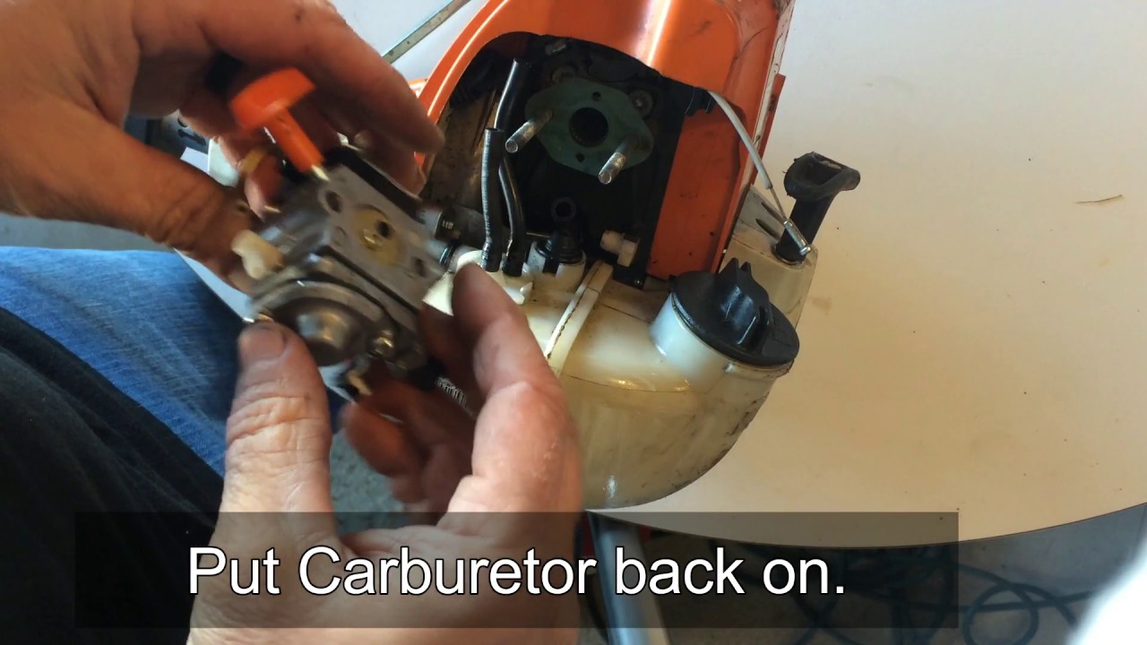 Changing Fuel Line on Stihl FS90R Trimmer Weedeater