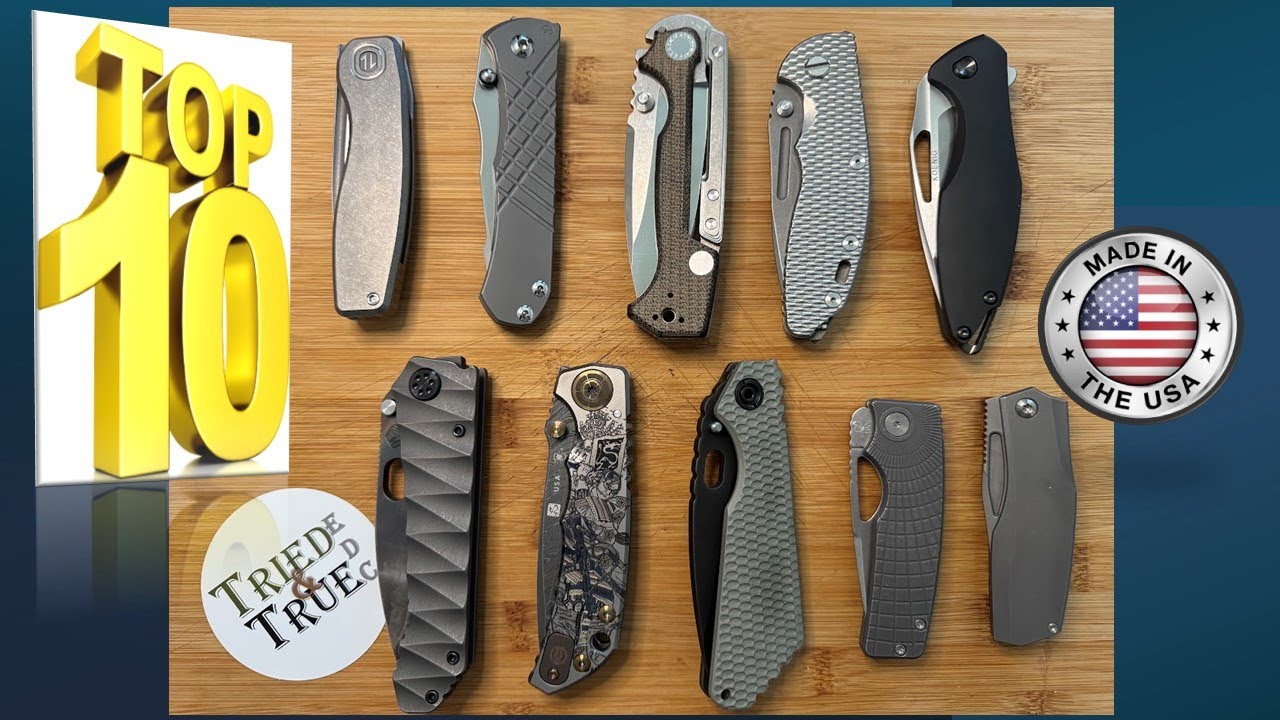 TOP 10 BEST High-End American Made EDC Knives from My Collection 