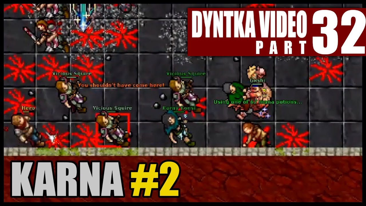 Karna #2 - Przez temple szybciej na refill | Tibia - KARNA - Dyntka Video odc. 32