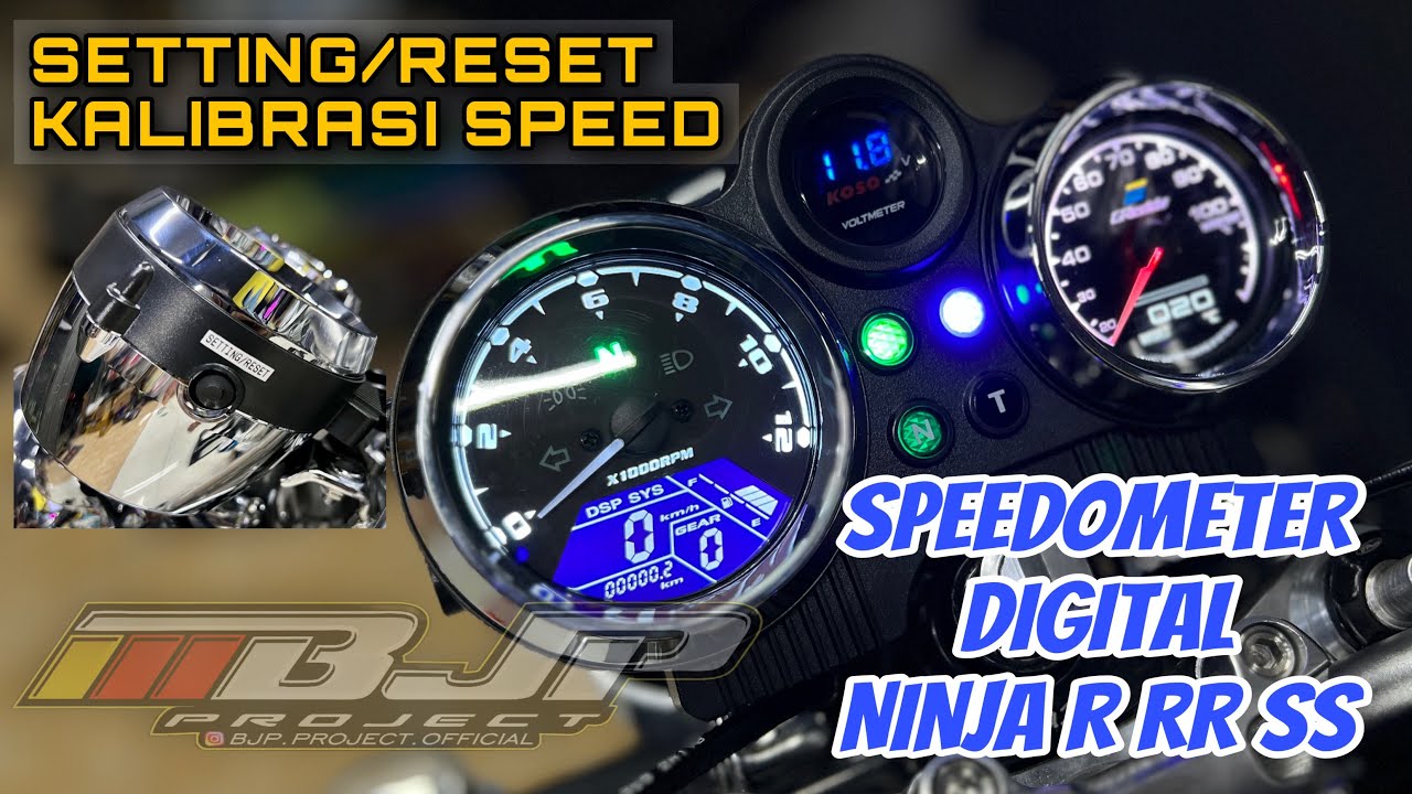 SETING KALIBRASI SPEED SPEEDOMETER DITIGAL NINJA R SS RR