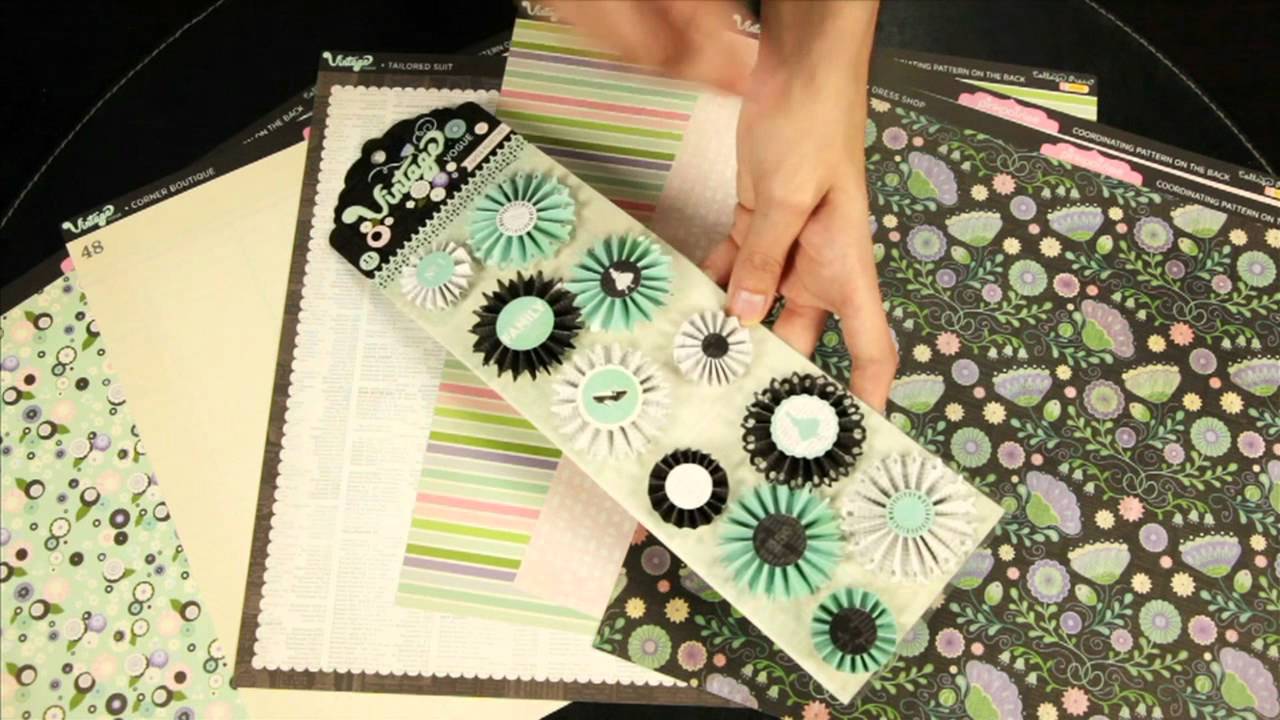 Pink Paislee - Vintage Vogue Scrapbook Collection