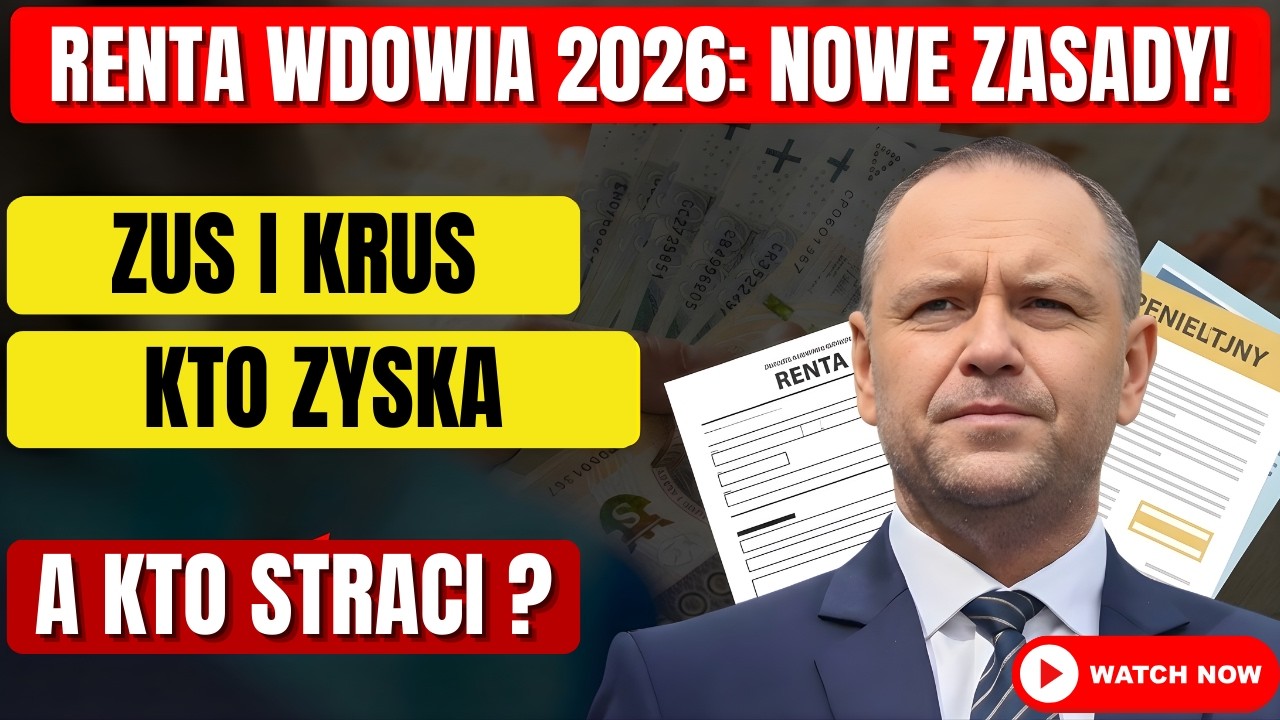 Renta wdowia 2026: Nowe Zasady ZUS i KRUS &ndash; Kto Zyska, a Kto Straci Najwięcej?
