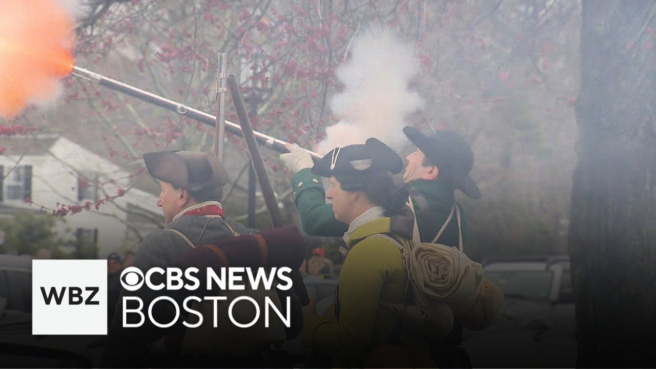 Which town fired the first shot of the American Revolution?