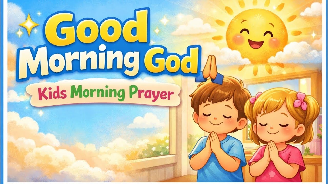 Good Morning God 🙏 | Kids Morning Prayer in English | Beautiful Prayer for Children