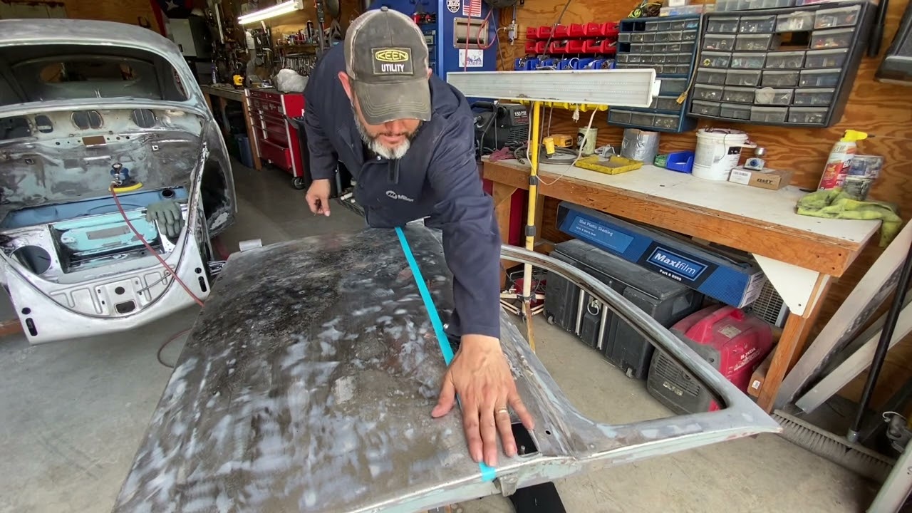 1957 VW Oval Beetle step by step door skin replacement