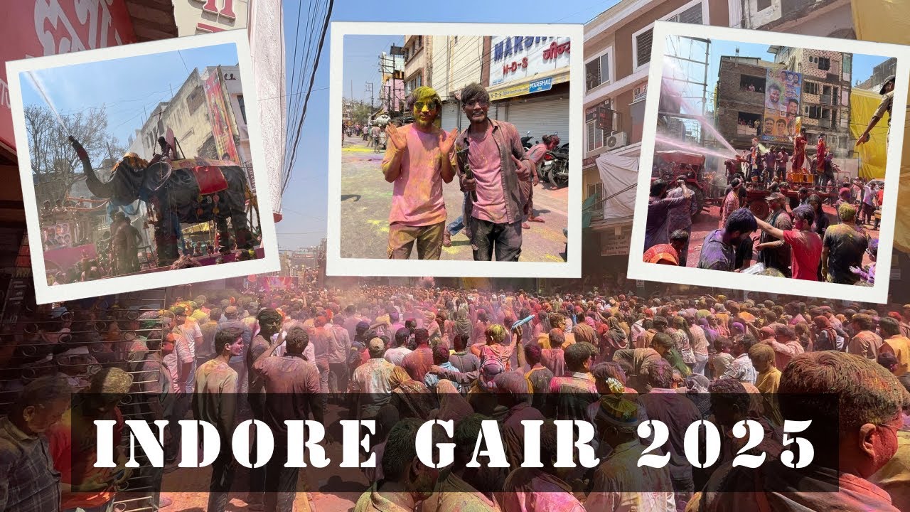 Indore Rangpanchmi Gair 2025 | रंगों की बरसात में डूबा इंदौर | Holi Celebration
