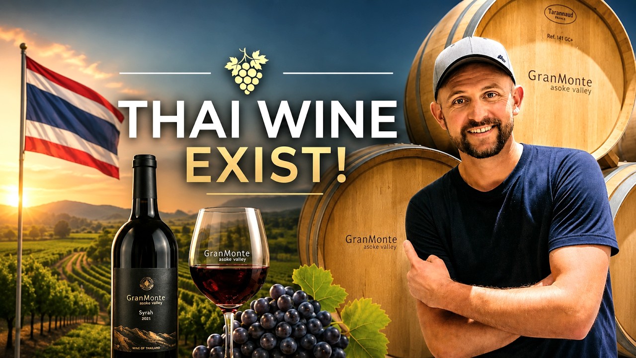 Thai wine. Did you know that Thailand is producing wine!