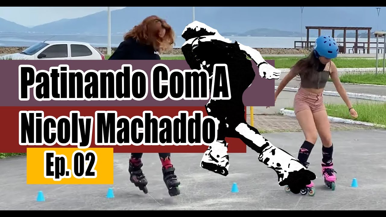 Patinando com a Nicoly Machado - Aprendendo Slalom parte 01 - Ep.02