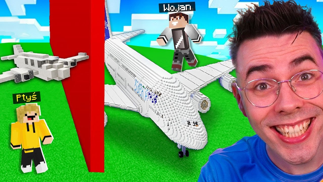 KONKURS BUDOWANIA SAMOLOTU w Minecraft z Ptyś!