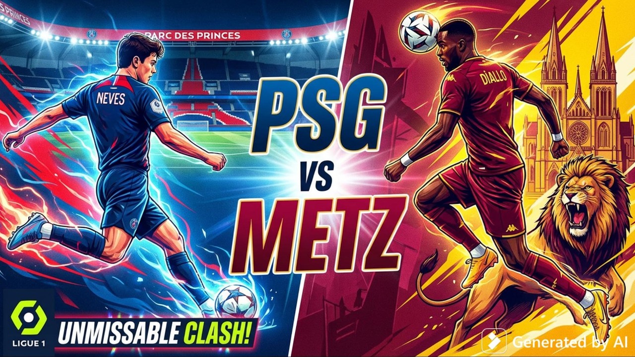 PSG vs. FC Metz Ligue 1 Clash!
