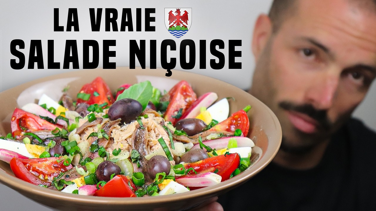 LA VRAIE SALADE NIÇOISE [Recette sans pommes de terre ni de haricots que du cru !]