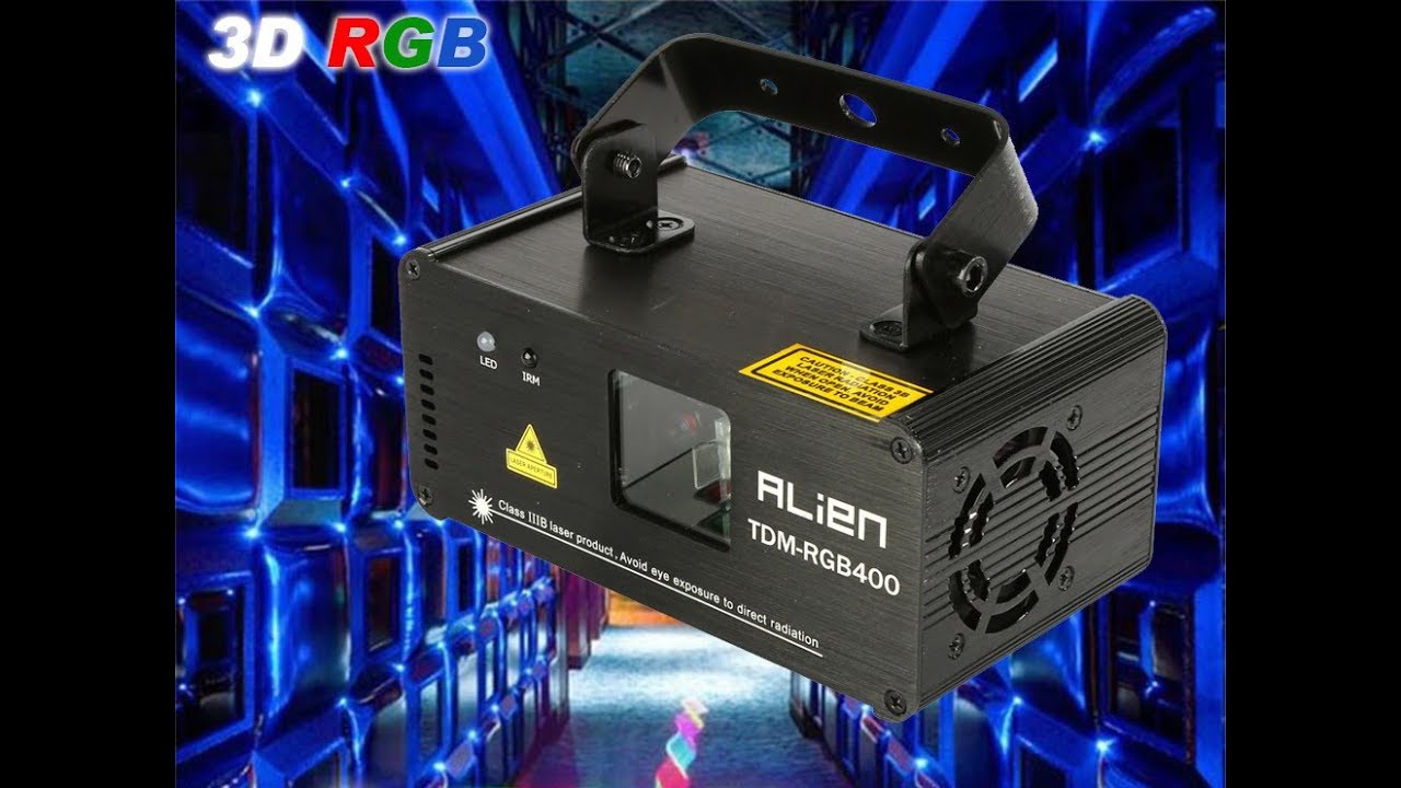Лазерный световой прибор 3D цветной TDM-RGB400