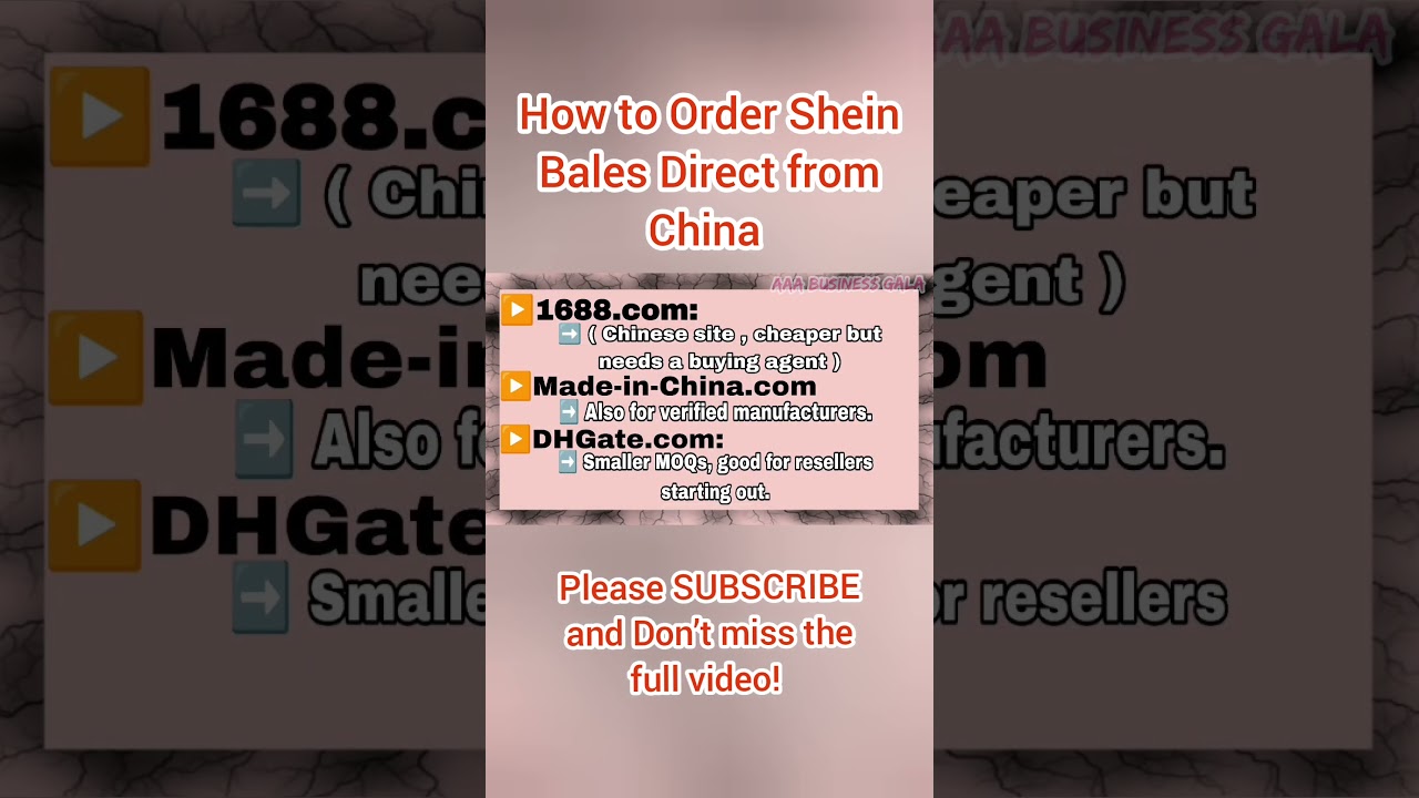 How to Order Shein Bales Direct from China #shein #sheinsupplier #sheinhaul #sheinforall #shorts
