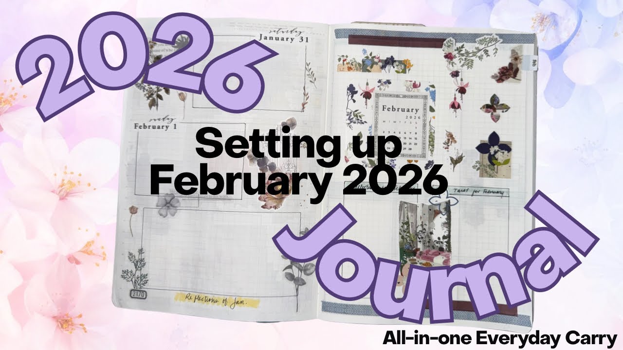 Setting up Feb. 2026 | A5 1/2 Year Stalogy Everyday Carry (Work, Memory Keeping & More)