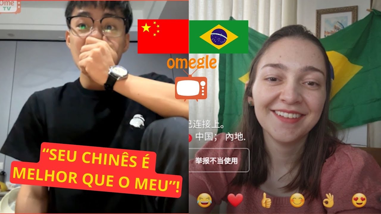 Brasileira SURPREENDE CHINESES ao falar MANDARIM FLUENTE no Omegle #3