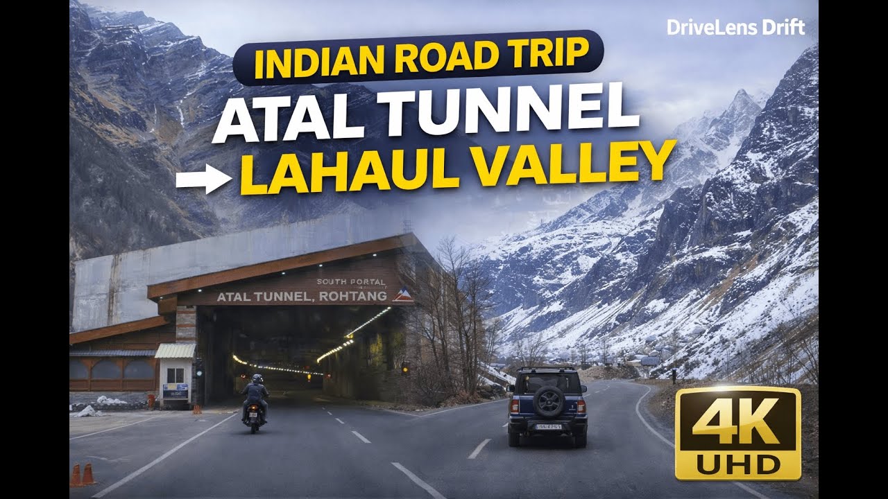 Indian Road Trip | Manali to Darcha – Part 2 (4K) | Crossing Atal Tunnel | Into Lahaul Valley