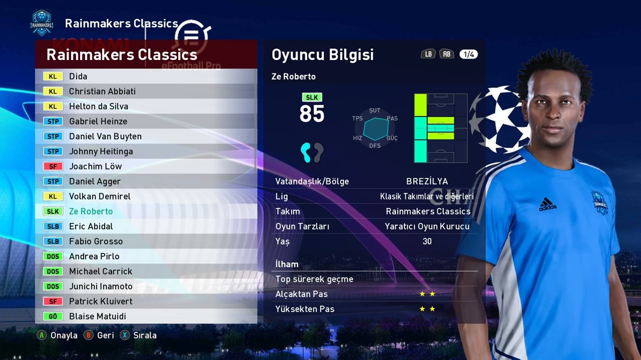 211 LEGENDS CLASSİC PLAYER FACES FOOTBALL LİFE 2025