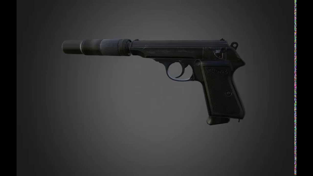 Walther PP 3800 polys & texture 2048x2048