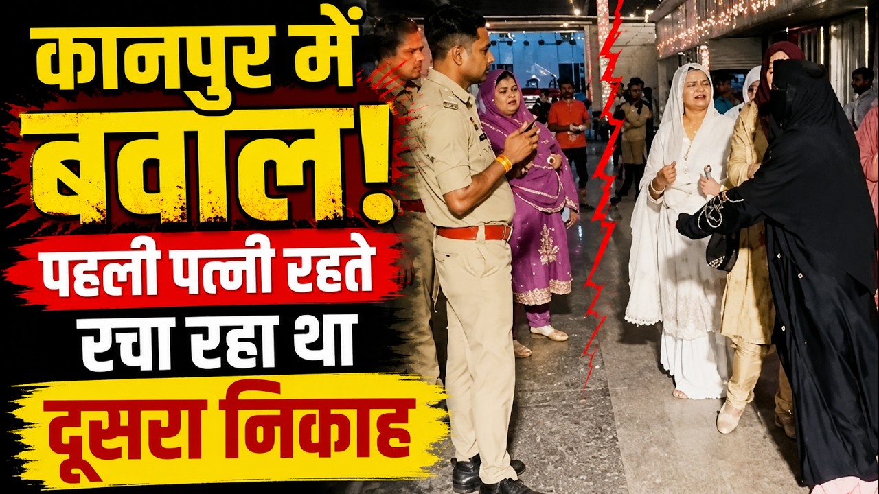 Kanpur News: बिना तलाक दूसरा निकाह कर रहा था पति, मैरिज लॉन में पहली पत्नी ने काटा गदर! | UP News