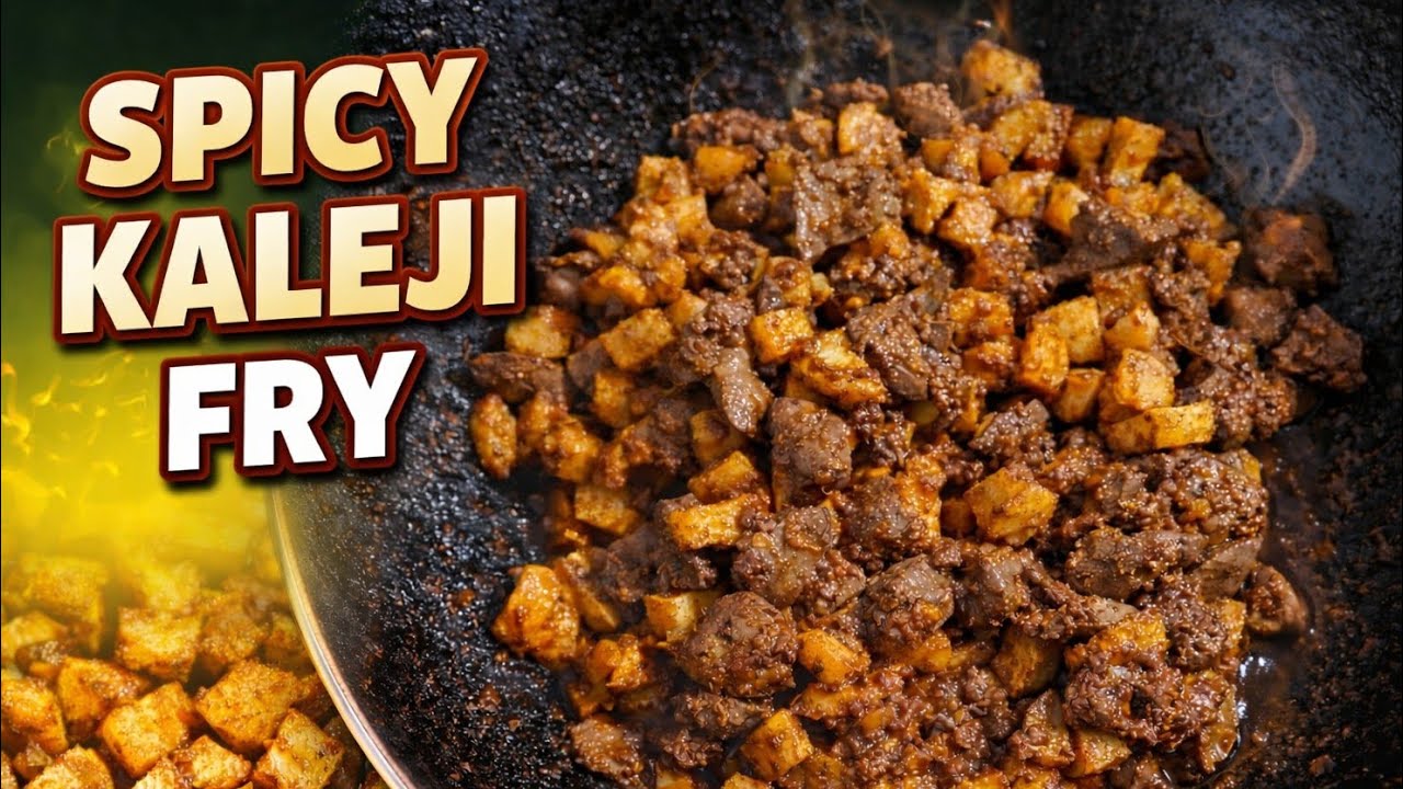 Spicy Chicken Liver with Potatoes | Easy Kaleji Aloo Recipe | Street Style | Fatima cooking and eat 
