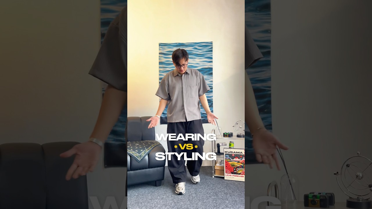 Wearing vs Styling #fitcheck #outfitideas #grwn