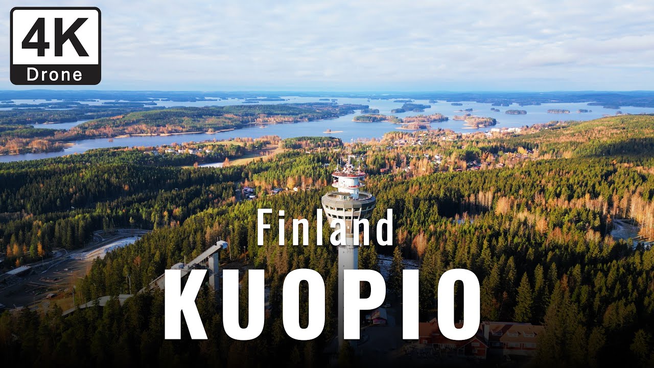 Kuopio Finland | Cinematic 4K Drone Vlog | Lakes, Puijo Tower & City Life