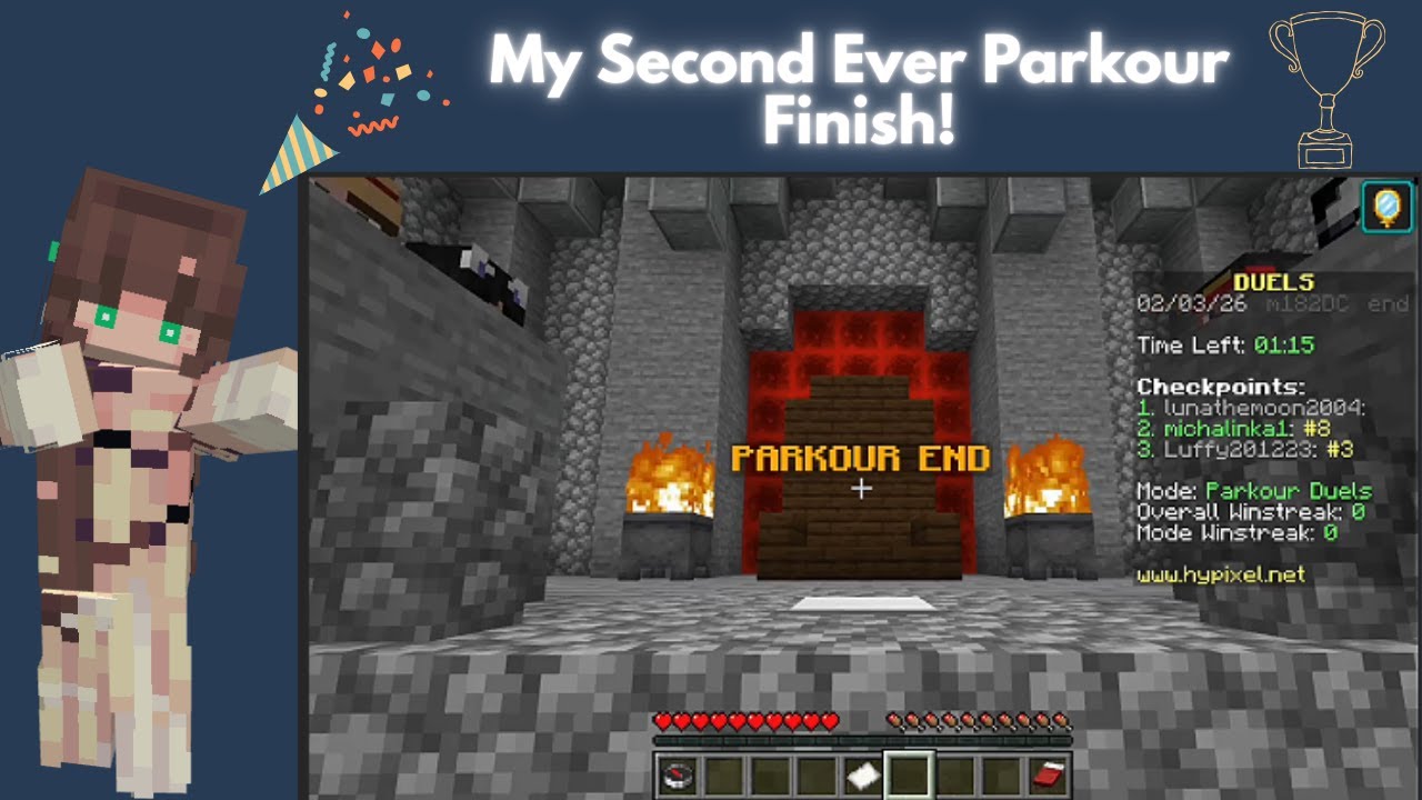 MY SECOND EVER PARKOUR FINISH! And yap.