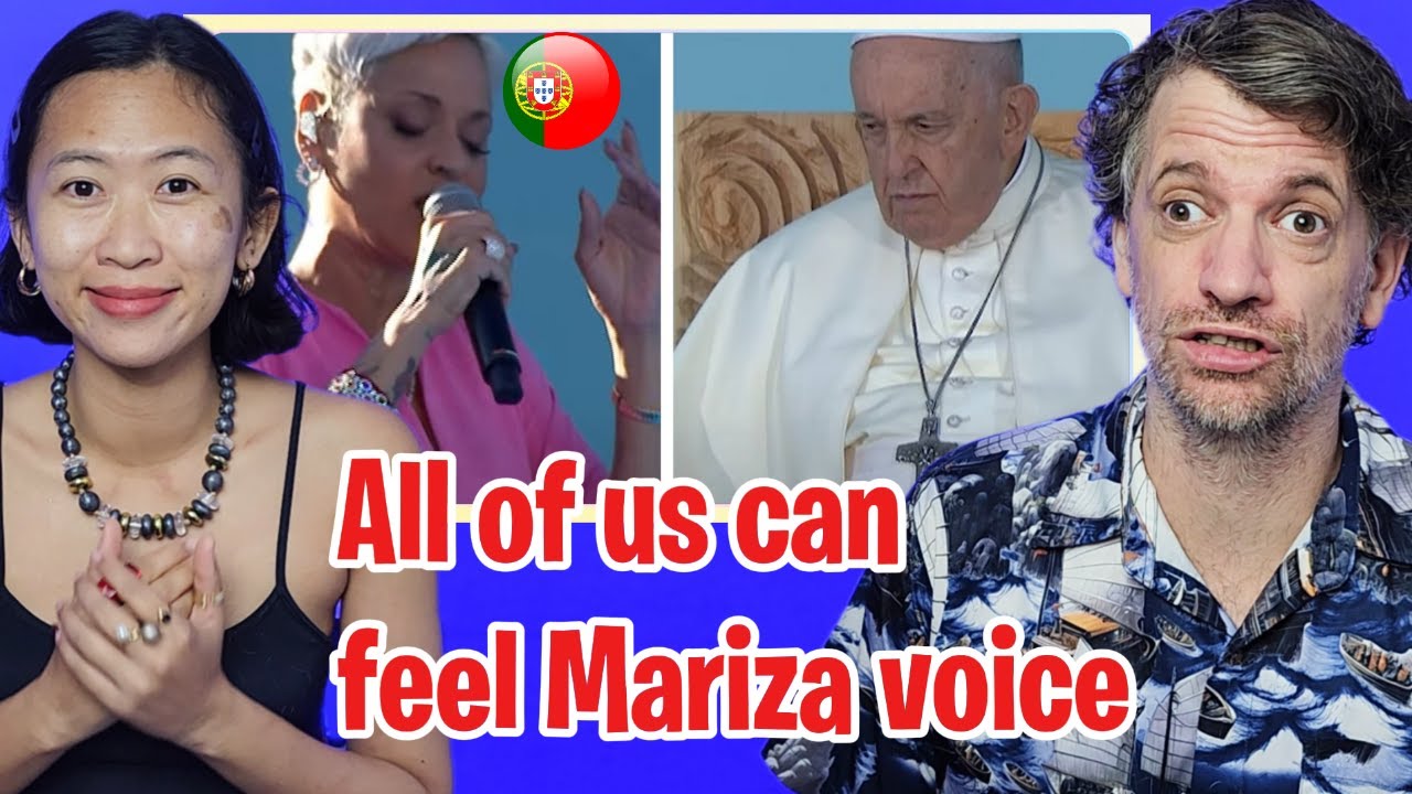 An Atheist and a Buddhist React to Mariza singing “Foi Deus” in front of Pope Francis!