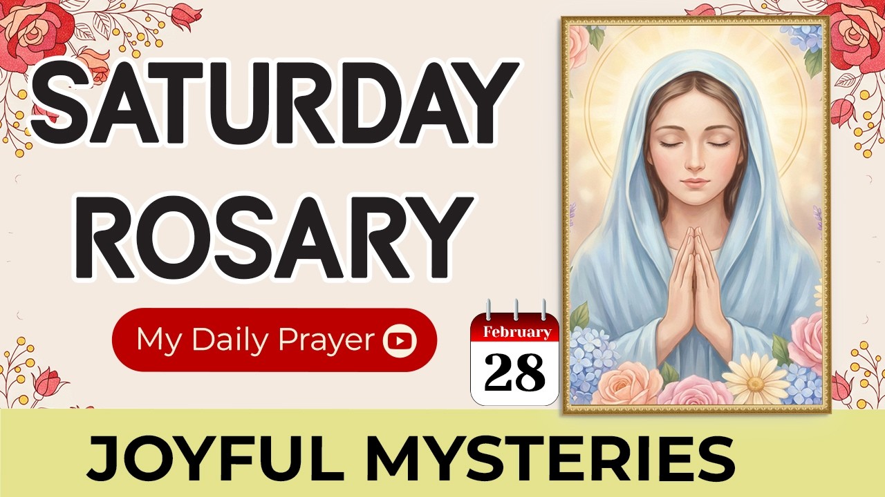 TODAY HOLY ROSARY: JOYFUL MYSTERIES💙ROSARY SATURDAY🌹FEBRUARY 28 2026 | WALKING WITH JESUS