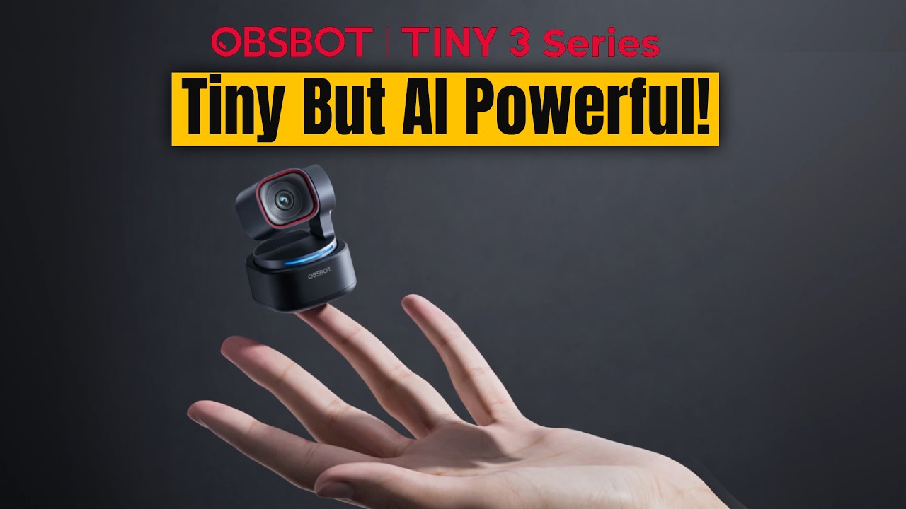 OBSBOT Tiny 3: Веб-камера 4K, которая наконец-то правильно передает звук!