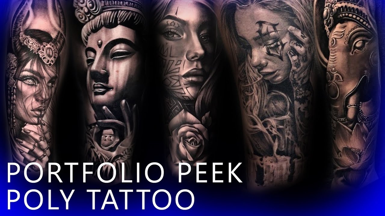 Обзор портфолио - Poly Tattoo