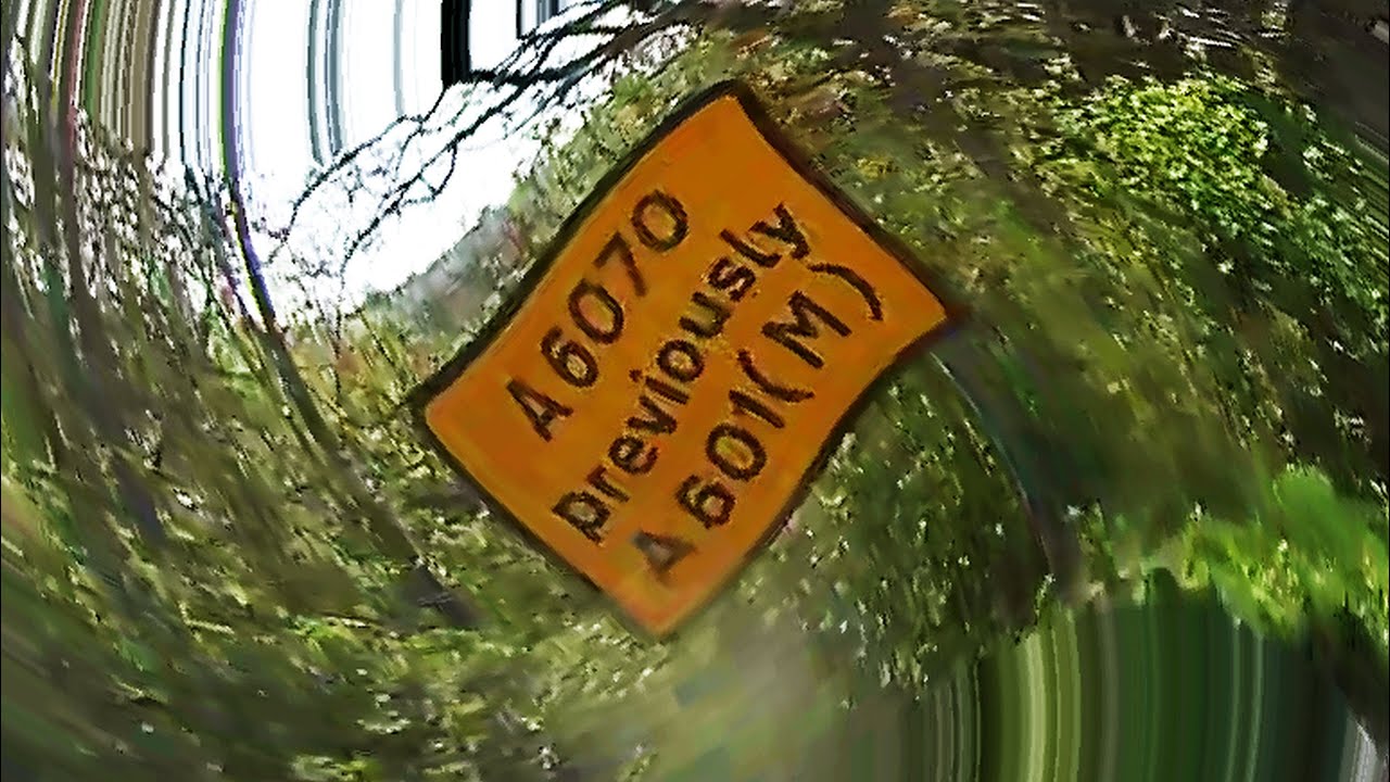 A6070.  Was the A601M. Lancashire England. UK.
