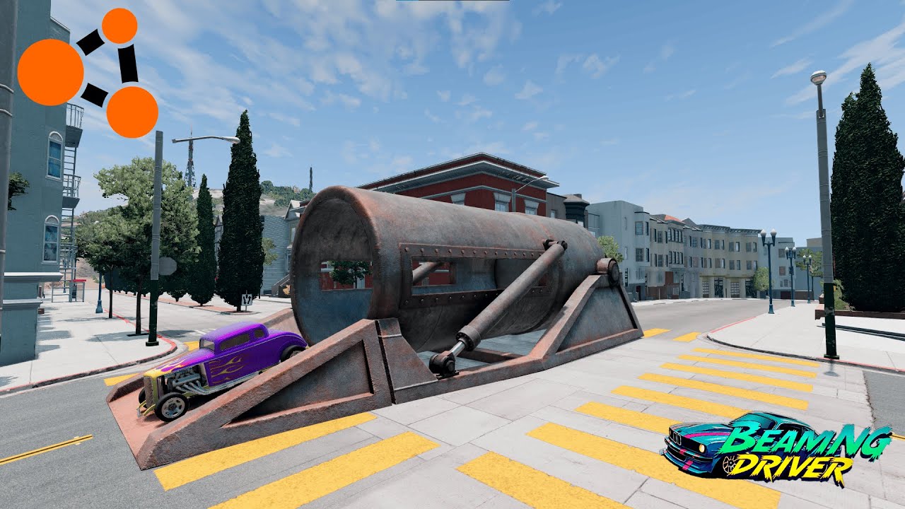 Cars and BIG GUN ӏ BeamNG.drive 🚙