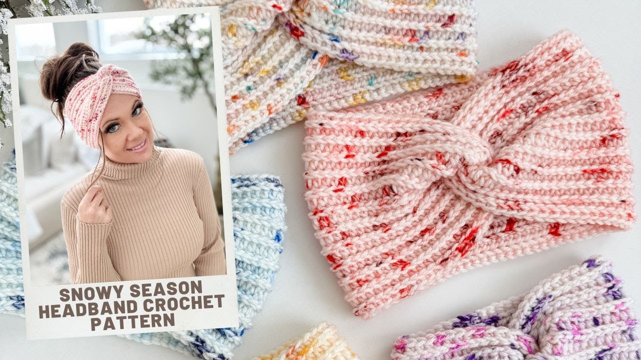 Snowy Season Headband Crochet Pattern - Beginner Friendly!