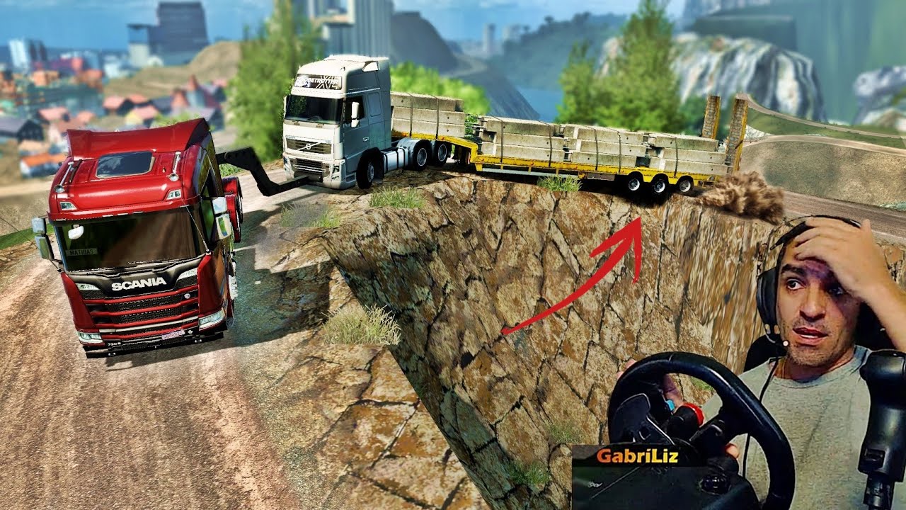 PUXEI O CAMINHÃO QUEBRADO DO PARCEIRO - Vida de Caminhoneiro 308 - Euro Truck Simulator 2