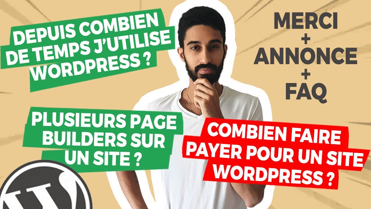 Tarifs freelance, Comment vendre un site WordPress, Elementor Vs... (FAQ + Annonce + Merci !)