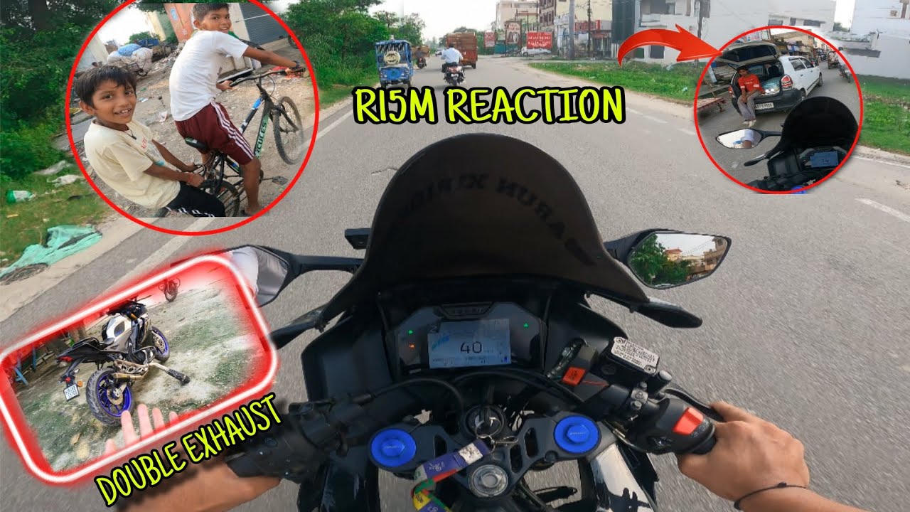 Yamaha R15M PUBLIC REACTION 😍 #modified #exhaustsound #r15m @ARUN_X1_Rider 
