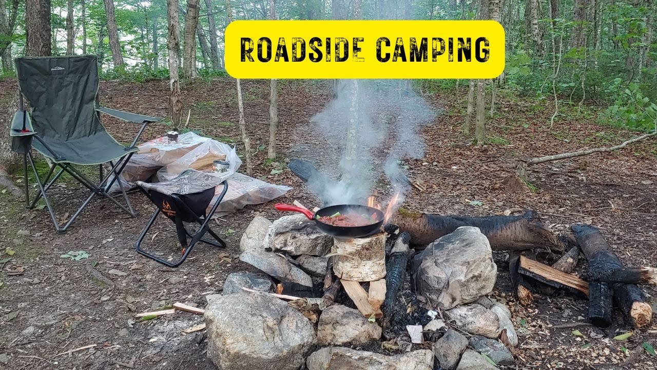 Roadside camping on Forest Road 71, Green Mountain National Forest
